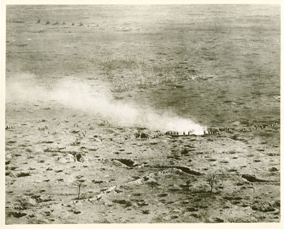 Aerial photo of the advance on the Somme