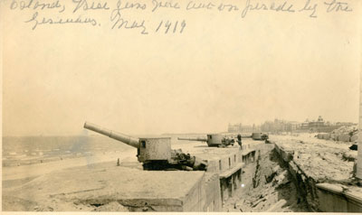 Ostend: Guns in trench