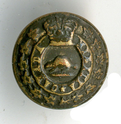 Canadian Militia uniform button