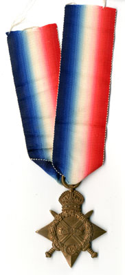 1914-15 Star Medal belonging to E. Sheeran