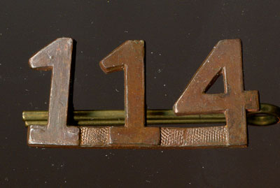 114th battalion uniform pin