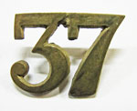 Brass 37th battalion pin