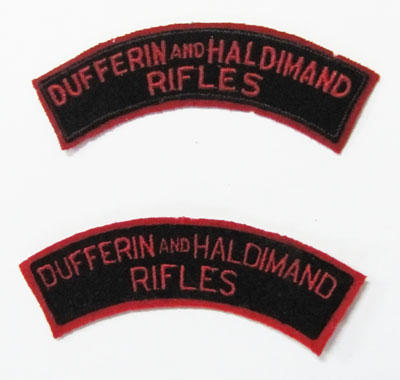 Dufferin and Haldimand Rifles shoulder flash