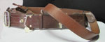 Leather uniform belt