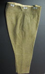 Green wool uniform trousers