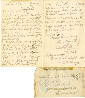 Letters from Geo. Shields