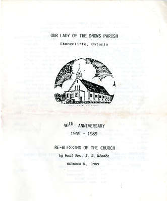 Our Lady of the Snows 40th Anniversary Pamphlet