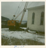 Demolition of St. Lawrence Parish, Deux Rivières c.1969