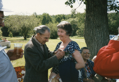 Ferdie and Jean Boudreau: Seniors Picnic Old Mackey's Park c.1985