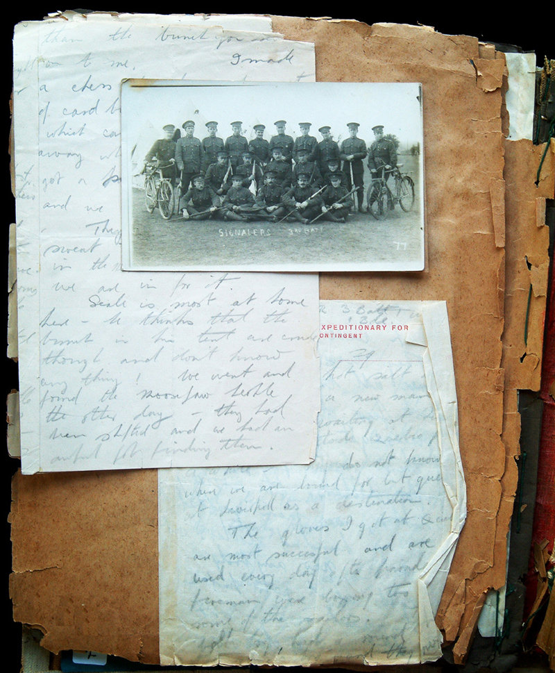 WWI Scrapbook - Hugh Salvin Calverley