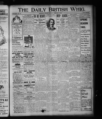 Daily British Whig (1850), 9 Feb 1903