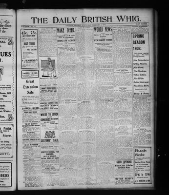 Daily British Whig (1850), 11 Feb 1903