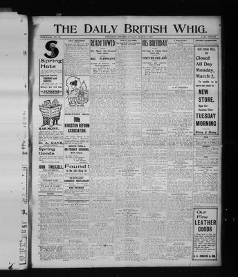 Daily British Whig (1850), 2 Mar 1903