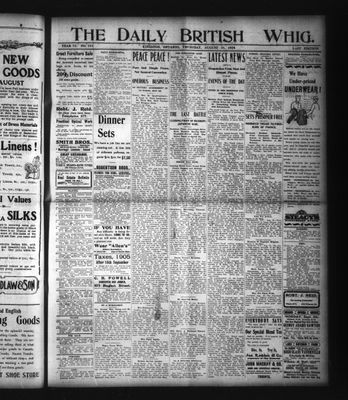 Daily British Whig (1850), 31 Aug 1905