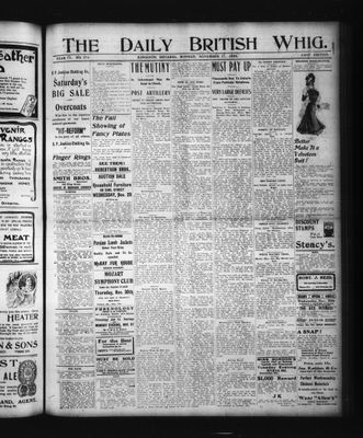 Daily British Whig (1850), 27 Nov 1905