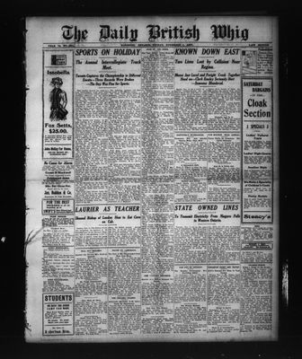 Daily British Whig (1850), 1 Nov 1907