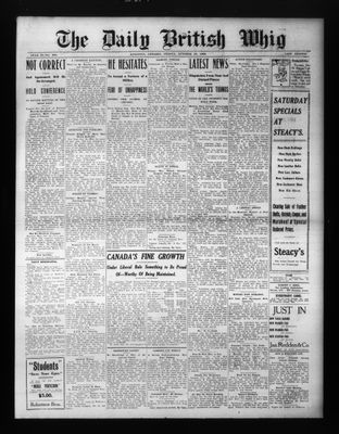 Daily British Whig (1850), 16 Oct 1908