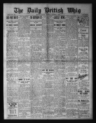 Daily British Whig (1850), 3 Dec 1908