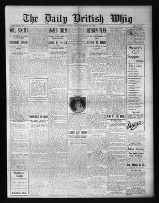 Daily British Whig (1850), 18 Dec 1908