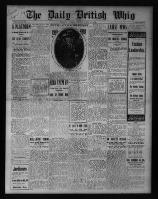 Daily British Whig (1850), 31 Aug 1909