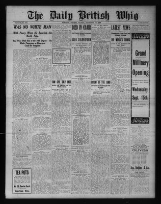 Daily British Whig (1850), 13 Sep 1909