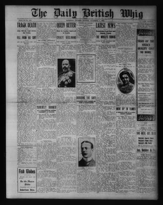 Daily British Whig (1850), 1 Nov 1909