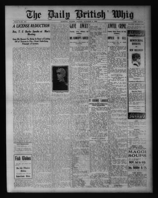 Daily British Whig (1850), 8 Nov 1909