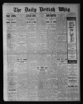 Daily British Whig (1850), 24 Nov 1909