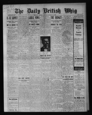 Daily British Whig (1850), 30 Nov 1909