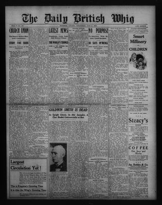 Daily British Whig (1850), 8 Jun 1910