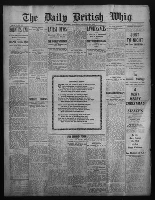 Daily British Whig (1850), 24 Dec 1910