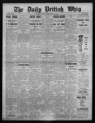 Daily British Whig (1850), 16 Mar 1911