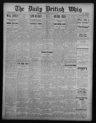 Daily British Whig (1850), 28 Apr 1911