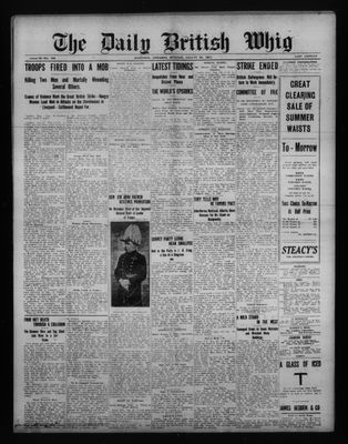 Daily British Whig (1850), 21 Aug 1911