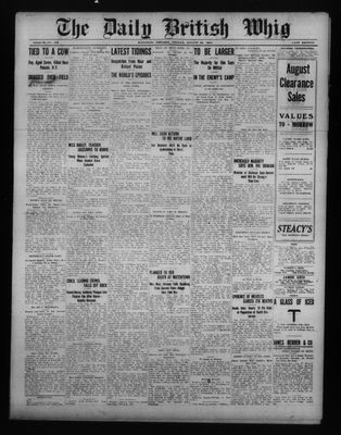 Daily British Whig (1850), 25 Aug 1911