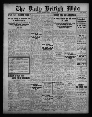 Daily British Whig (1850), 9 Oct 1911