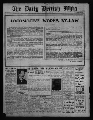 Daily British Whig (1850), 30 Dec 1911