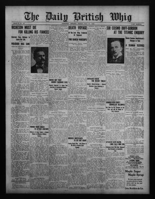 Daily British Whig (1850), 17 May 1912