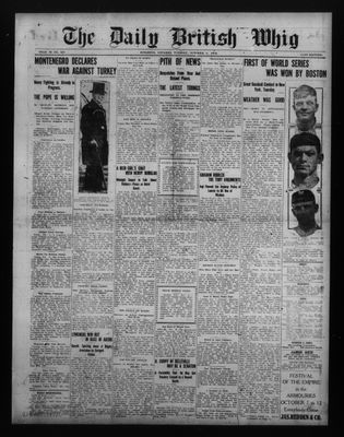 Daily British Whig (1850), 8 Oct 1912