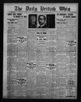 Daily British Whig (1850), 4 Nov 1912