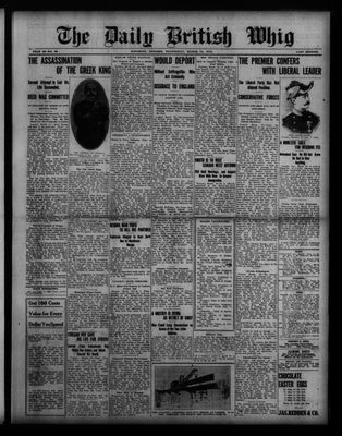 Daily British Whig (1850), 19 Mar 1913