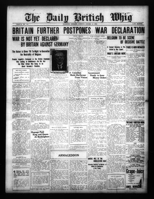 Daily British Whig (1850), 4 Aug 1914