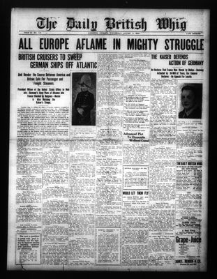 Daily British Whig (1850), 5 Aug 1914