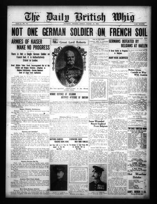 Daily British Whig (1850), 14 Aug 1914