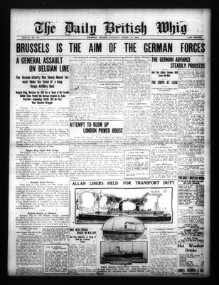 Daily British Whig (1850), 15 Aug 1914