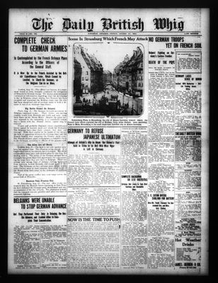 Daily British Whig (1850), 21 Aug 1914