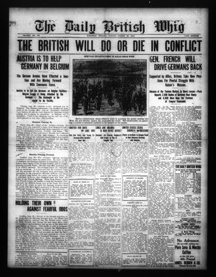 Daily British Whig (1850), 28 Aug 1914