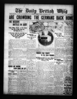 Daily British Whig (1850), 29 Sep 1914