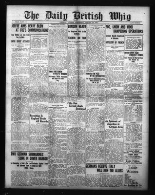 Daily British Whig (1850), 13 Jan 1915