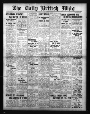 Daily British Whig (1850), 1 Feb 1915